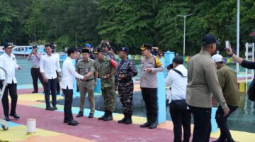 Danrem 052/Wkr Pimpin Pam VVIP Kunjungan Kerja Wapres RI di Pulau Pramuka.